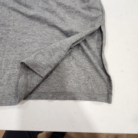 J Jill Shirt Womens Large Gray Cotton Modal Stretch Turtleneck Long Sleeve - Picture 4 of 12